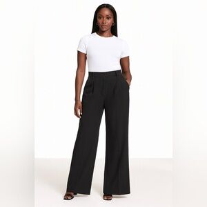 Funyyzo Women's Wide Leg High Waist Dress Pants
